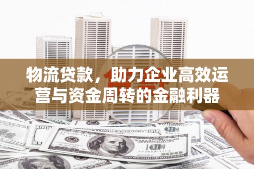 镇雄物流贷款，助力企业高效运营与资金周转的金融利器