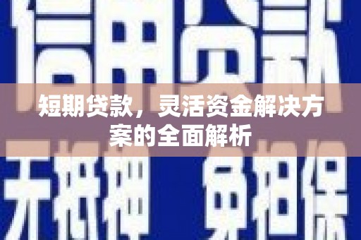 镇雄短期贷款，灵活资金解决方案的全面解析