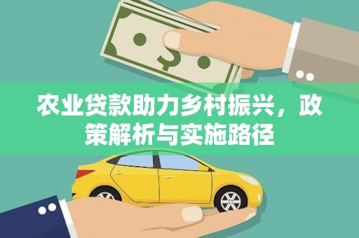 镇雄农业贷款助力乡村振兴，政策解析与实施路径