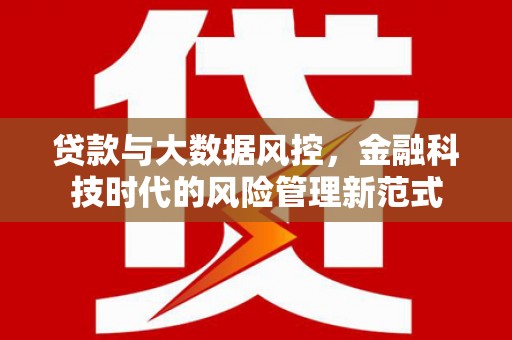 镇雄贷款与大数据风控，金融科技时代的风险管理新范式