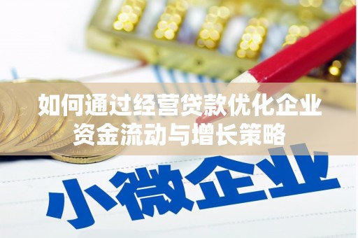 镇雄如何通过经营贷款优化企业资金流动与增长策略