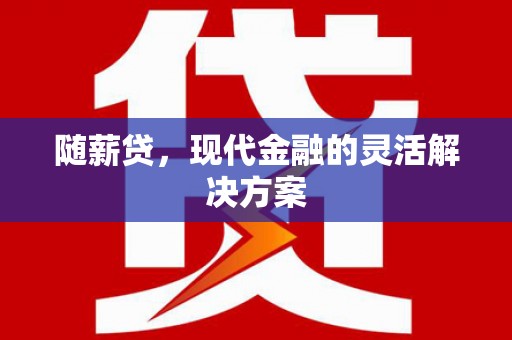 镇雄随薪贷，现代金融的灵活解决方案