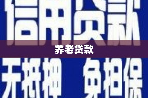 镇雄养老贷款