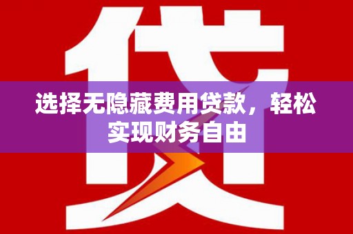 镇雄选择无隐藏费用贷款，轻松实现财务自由