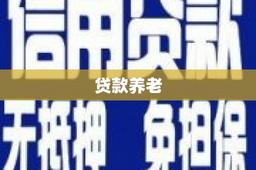 镇雄贷款养老