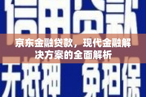 镇雄京东金融贷款，现代金融解决方案的全面解析