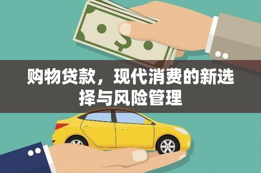 镇雄购物贷款，现代消费的新选择与风险管理