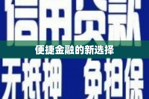 镇雄便捷金融的新选择