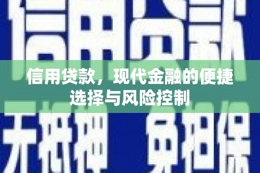 镇雄信用贷款，现代金融的便捷选择与风险控制
