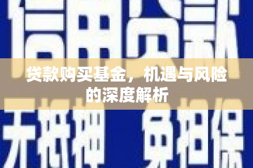镇雄贷款购买基金，机遇与风险的深度解析