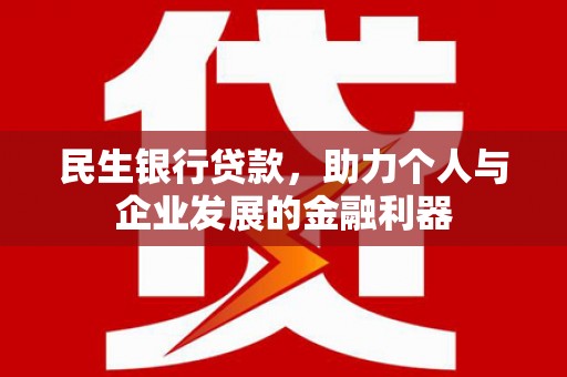 镇雄民生银行贷款，助力个人与企业发展的金融利器