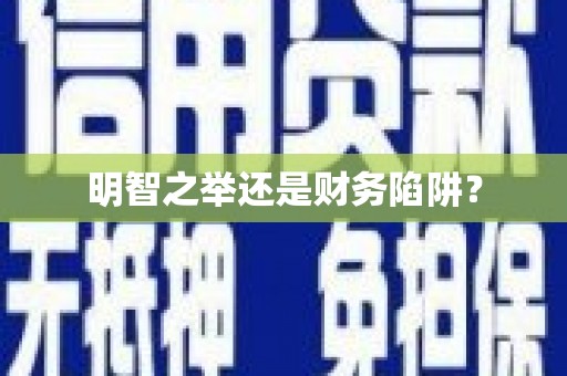镇雄明智之举还是财务陷阱？