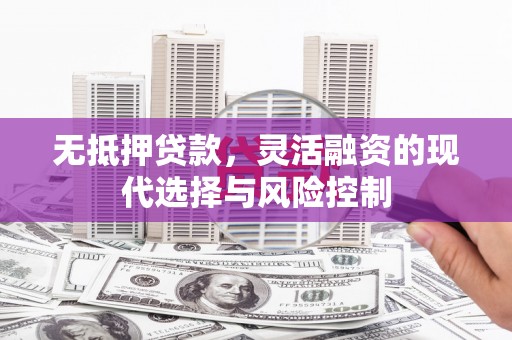 镇雄无抵押贷款，灵活融资的现代选择与风险控制