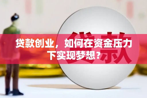 镇雄贷款创业，如何在资金压力下实现梦想？