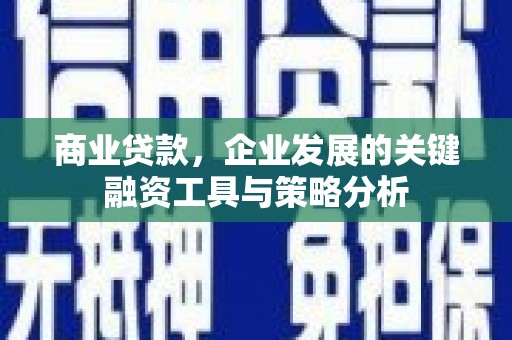 镇雄商业贷款，企业发展的关键融资工具与策略分析