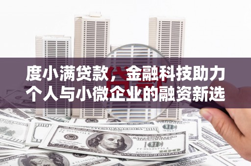 镇雄度小满贷款，金融科技助力个人与小微企业的融资新选择
