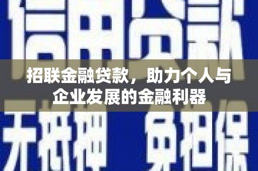 镇雄招联金融贷款，助力个人与企业发展的金融利器