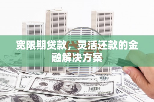 镇雄宽限期贷款，灵活还款的金融解决方案