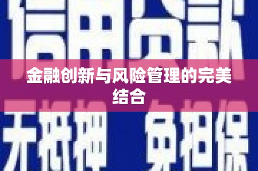镇雄金融创新与风险管理的完美结合