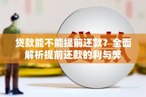 镇雄贷款能不能提前还款？全面解析提前还款的利与弊