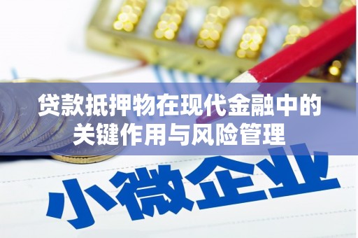 镇雄贷款抵押物在现代金融中的关键作用与风险管理