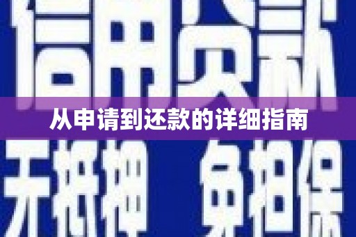 镇雄从申请到还款的详细指南