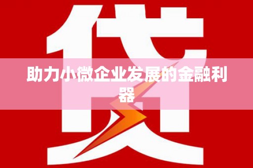 镇雄助力小微企业发展的金融利器