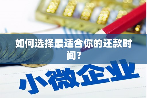 镇雄如何选择最适合你的还款时间？