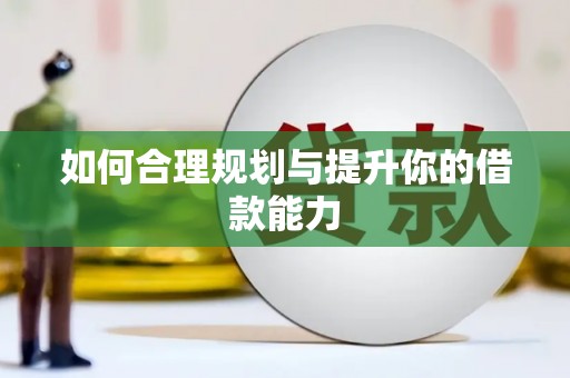 镇雄如何合理规划与提升你的借款能力