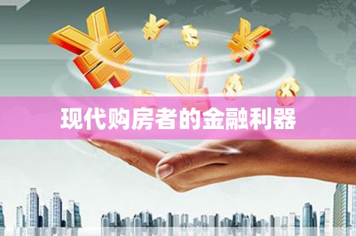 镇雄现代购房者的金融利器