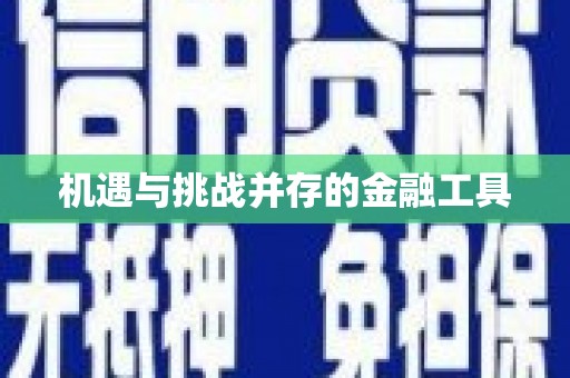 镇雄机遇与挑战并存的金融工具